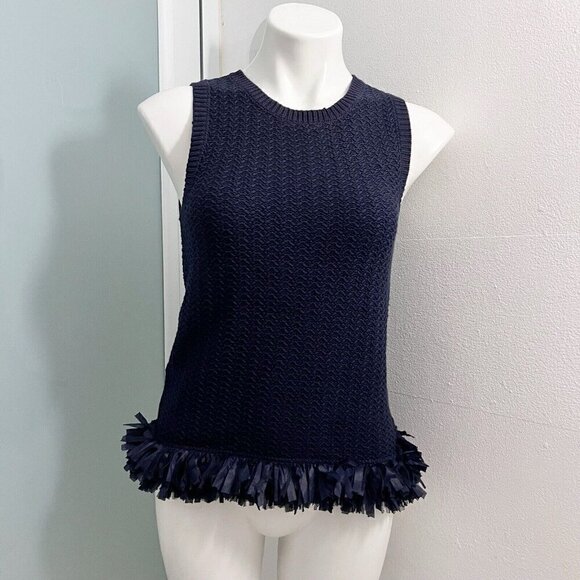 Ann Taylor sleeveless sweater top XSMALL blue NWT - Picture 2 of 16